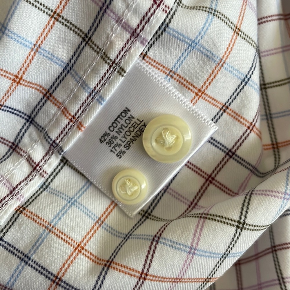 Peter Millar Men’s Shirt Long Sleeve Button Down Multicolor Plaid - Picture 13 of 14